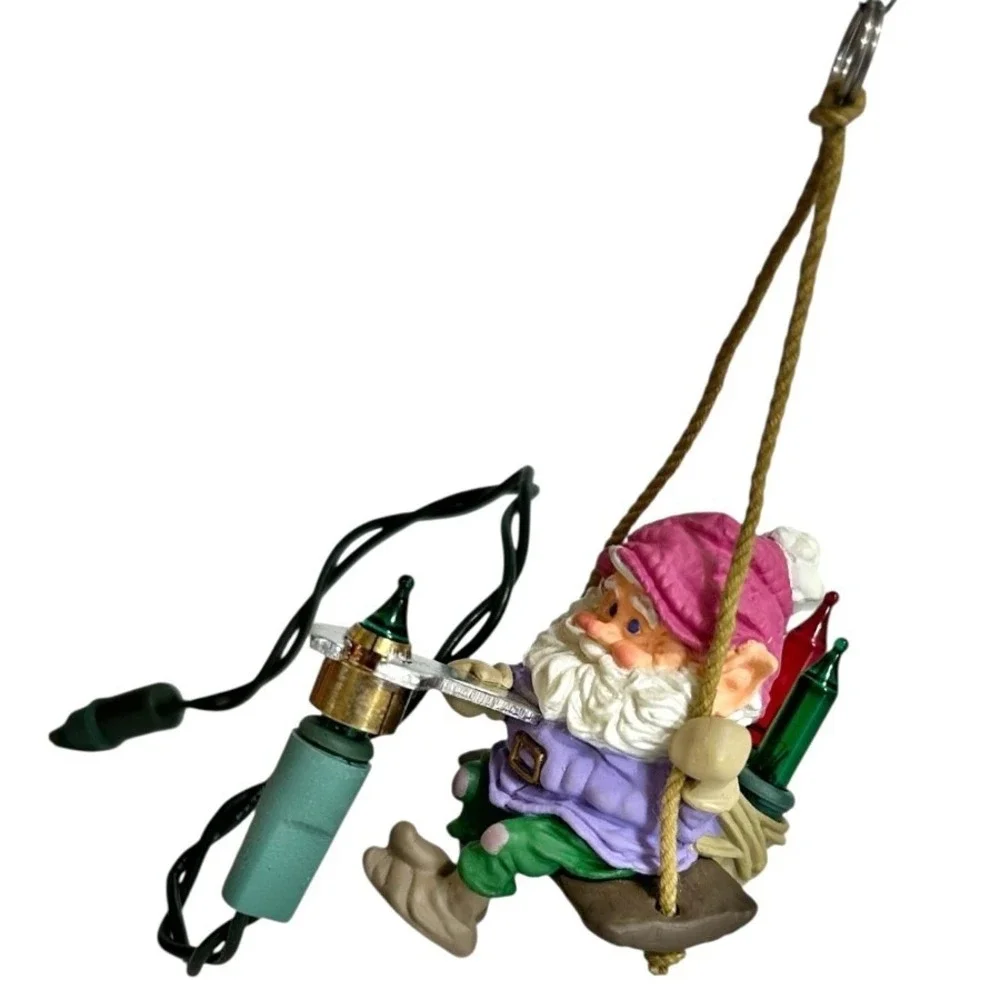 Hallmark Keepsake Ornament North Pole Power Light Elf Christmas Lineman 1987
